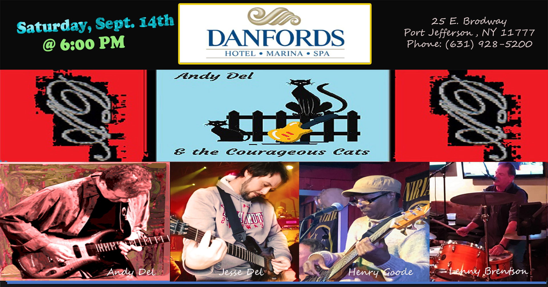 Andy Del & the Courageous Cats at Danford's Hotel and Marina